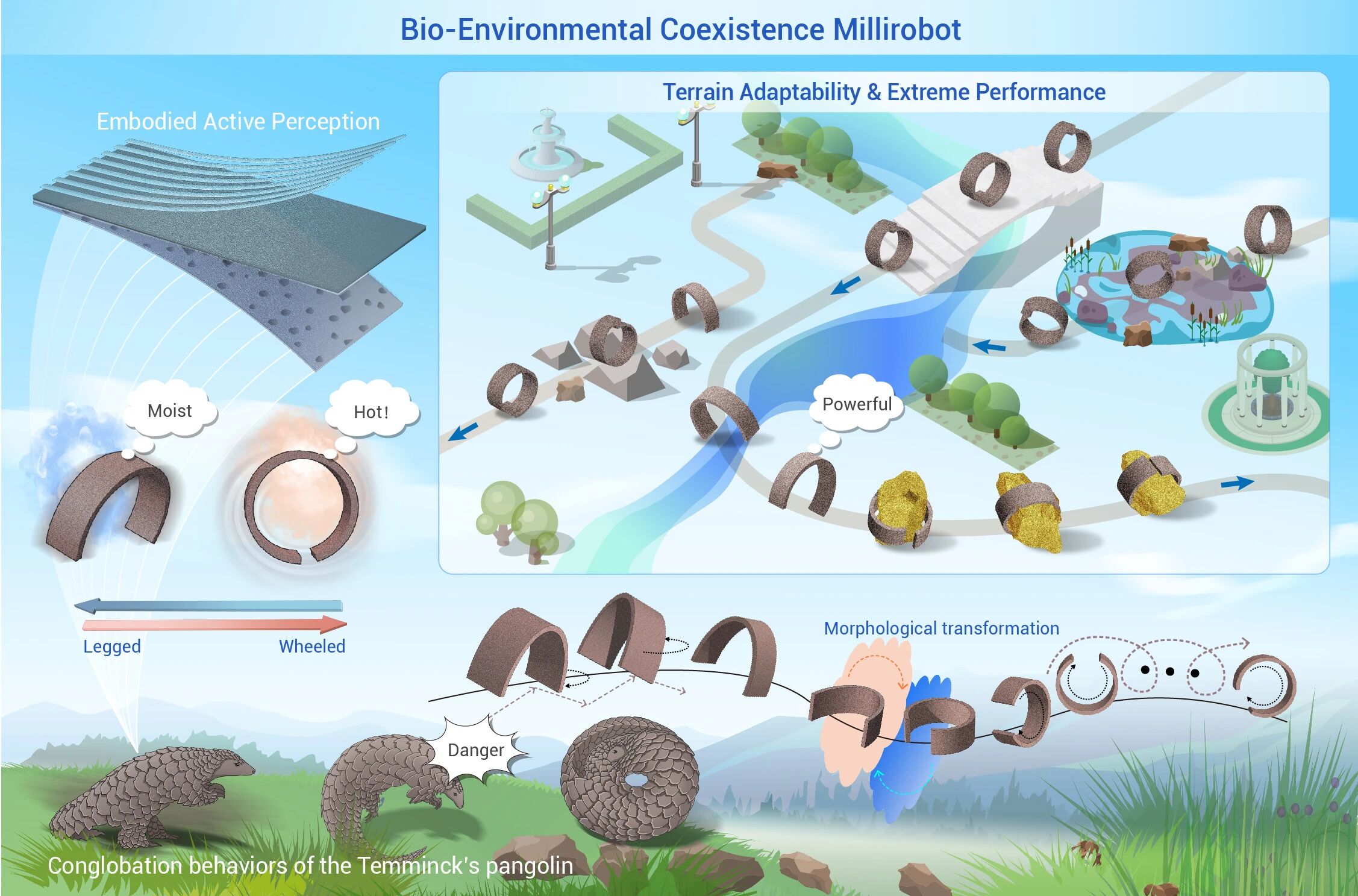 The Innovation | 环境共融！多源感知驱动微机器人：自适应形变赋能多模态运动与高负重运输